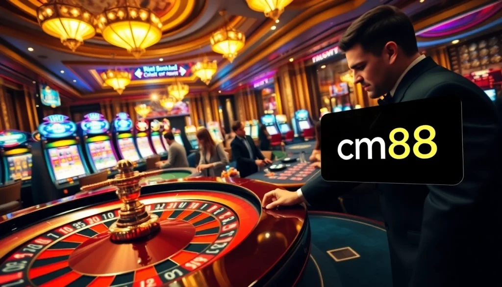 Experience thrilling bets at cm88, a vibrant casino with roulette, poker, and exciting slot machines.