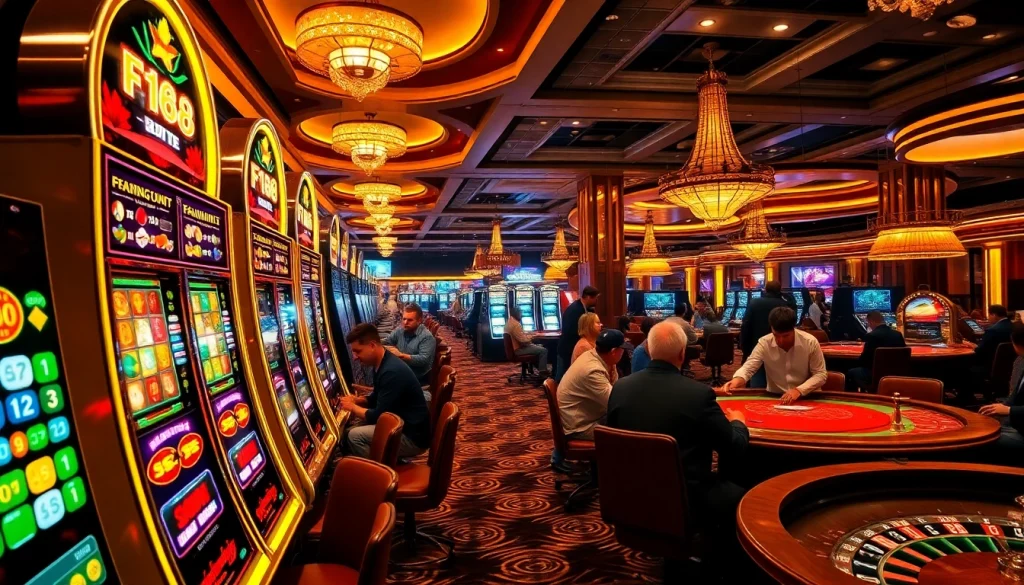 Experience f168 excitement at the casino with engaging slots and live poker games, inviting players to try their luck.