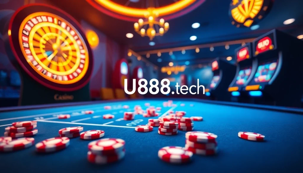 Experience the online thrill of gambling at https://uu88i.tech/ with vibrant slot machines and a spinning roulette wheel.