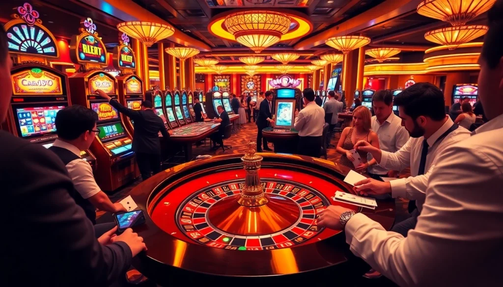 rr88 casino scene showcasing vibrant roulette gameplay with players placing bets.